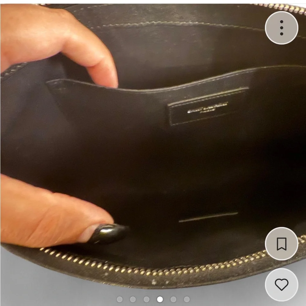 Saint Laurent Black Minimalist Clutch - Picture 4 of 6